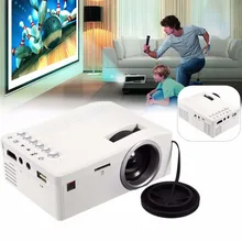 UC18 Mini LED Digital Jeu Vidéo Projecteurs Multimédia Entrées lecteur AV VGA USB SD HDMI proyector Haut-Parleur Intégré données montrent