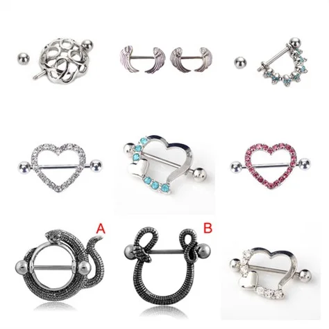 

Woman Nipple Ring Sexy Fashion Piercing Clip On Nipple Rings Party Jewelry Decor Gift For Girls