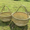 Round large bamboo wicker basket straw rattan handmade organizer baskets for storage bread fruit Laundry Panier Osier Picnic 2