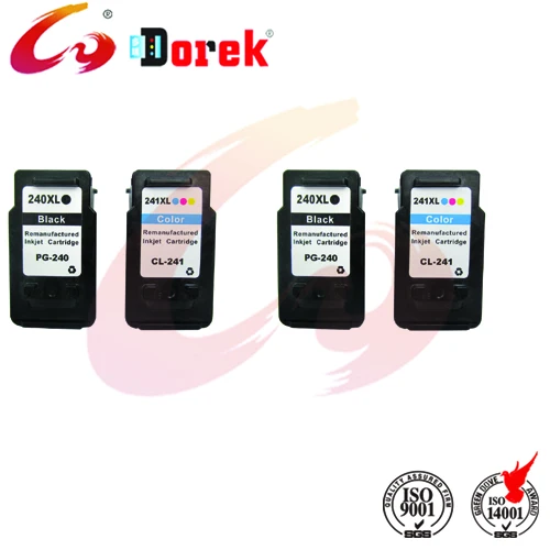 4 шт. восстановленные для Canon pg-240xl cl-241xl картридж PIXMA mg2120 mg2220 mg3120 mg3122 mg3220 mg3222 mg3520 |