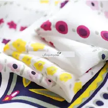 Шелк стрейч шелк белая цифровая печать может сделать маленькое Цветочное платье пальто DIY молодых здоровых fa.9.30