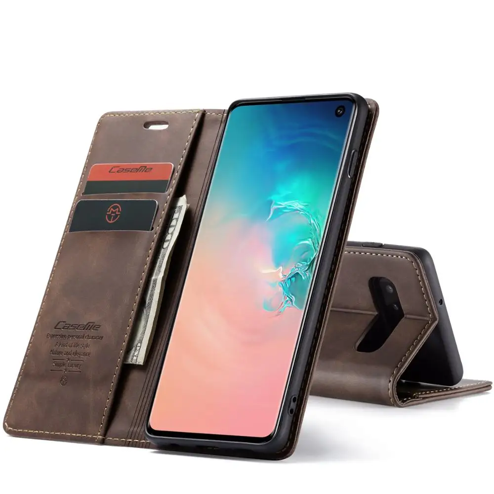 

Wallet Case for Samsung Galaxy S9 Plus Flip PU Leather Cases with Card Slot Holder for Galaxy S8 S10 S10e S10 5G Ultra Slim