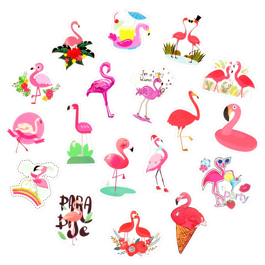 50 шт. Фламинго наклейка милый аниме мечта креативная наклейка s для детей DIY ноутбук чемодан велосипед багаж наклейки для гитары