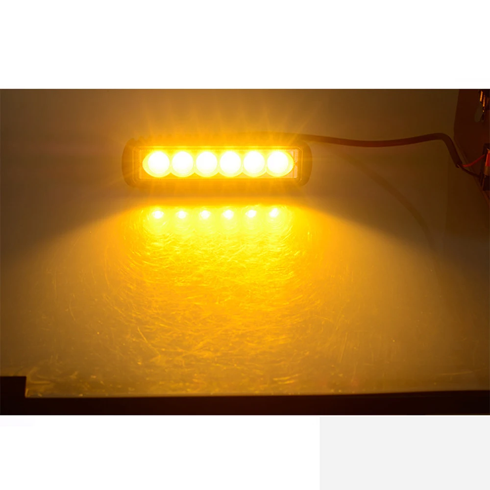 

Car LED Work Light Bar Spotlight Flood 18W 1800K 2000K LED Light Work Lamp Driving Running Fog Light Offroad SUV Boat Tractor