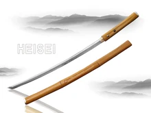 Free Shipping Hand Forged Katana 1095 Clay Tempered High Carbon Steel Blade Wooden Handle Sheath Samurai Sword