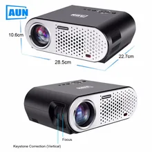 AUN Projector 1280*768 (Optional Android Projector Built-in WIFI Bluetooth) 3200 Lumens LED Projector Free HDMI Cable T90 Series