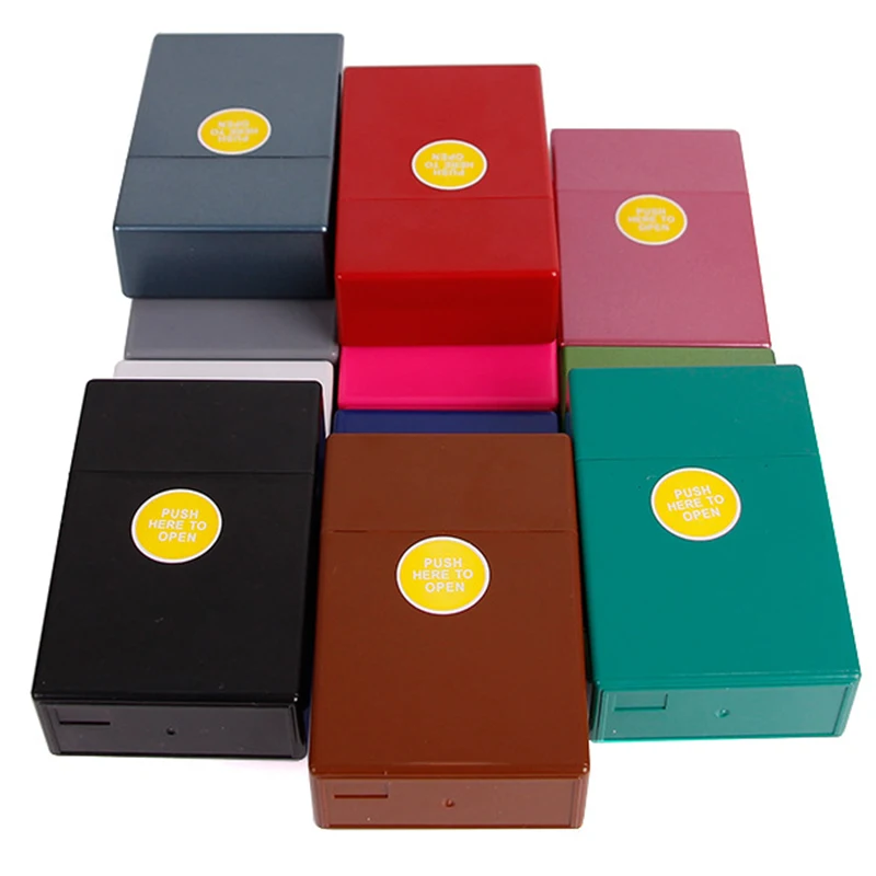1x Portable Plastic Cigar Smoke Cigarette Box Holder Pocket Tobacco Storage Case