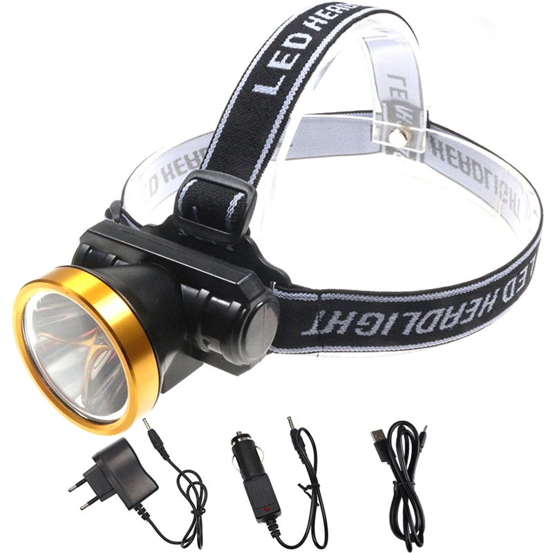 Energy Saving Long Life Time LED Headlight Built in Battery