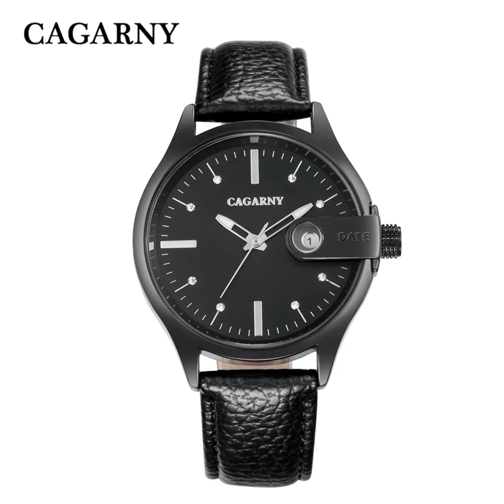 Cagarny Quartz Watch Women Watches Vogue Leather Bracelet Watch Woman