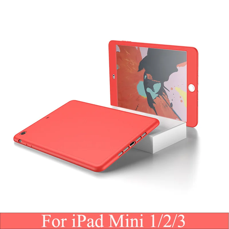 360 градусов Full Cover для Ipad Mini 2 A1489 A1490 A1491 закаленное Стекло силиконовый чехол для iPad Mini 1 3 A1432 Экран протектор