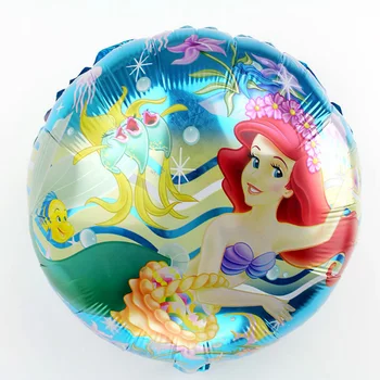 

10 Pcs/set new cute A Little Mermaid Ariel Cartoon Princess Helium Balloon Foil Balloons Decoration Kids Birthday Balloons