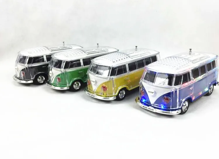 (Специальная цена) 1 шт. светодиодная колонка с кристаллом VW bus bluetooth WS267BT