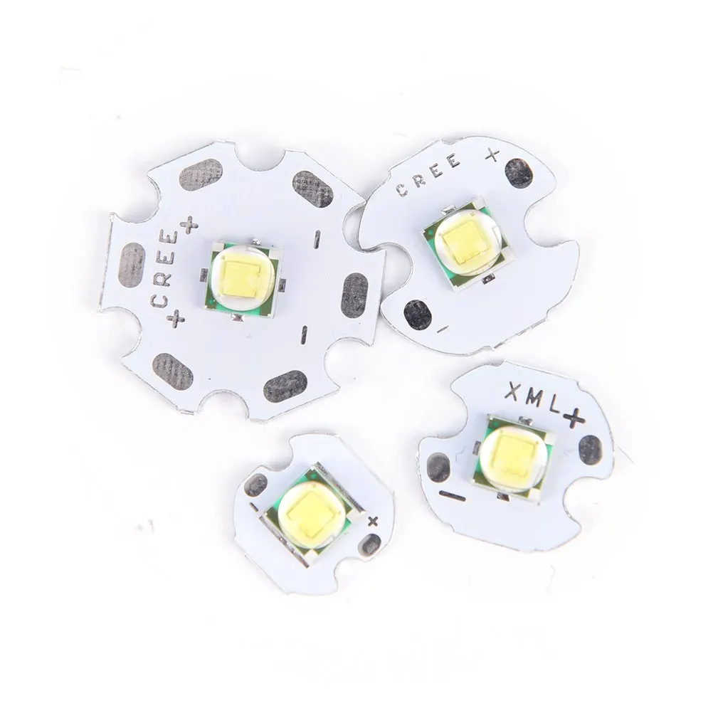 

XML XM-L T6 LED U2 10W White High Power LED Emitter with 12mm 14mm 16mm 20mm PCB for LED Headlamp DIY Flash Light