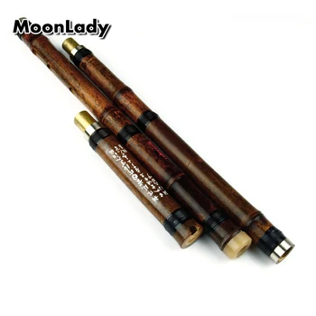 

Chinese Traditional Flute Xiao Key G Handmade Bamboo Chinese 3-section Xiao White Brass Free Shipping Wind-instrument