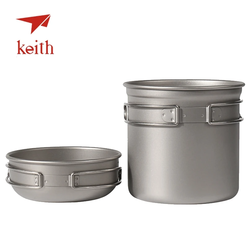 Titanium Perjalanan Makan Pan Bowl Piknik 1