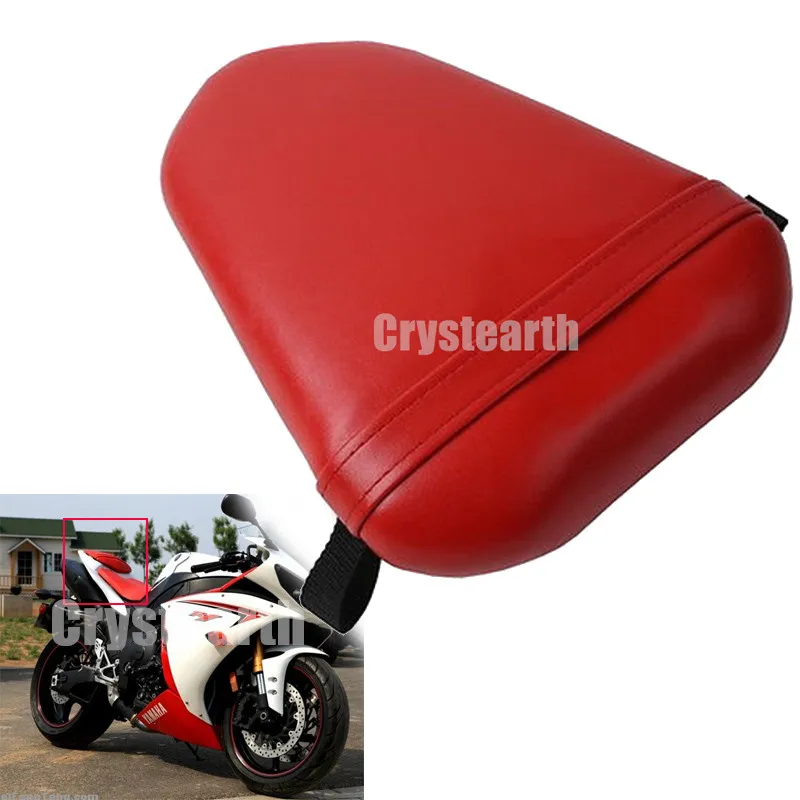 Red Motorcycle Rear Passenger Seat Pillion Cushion Pad For Yamaha YZF