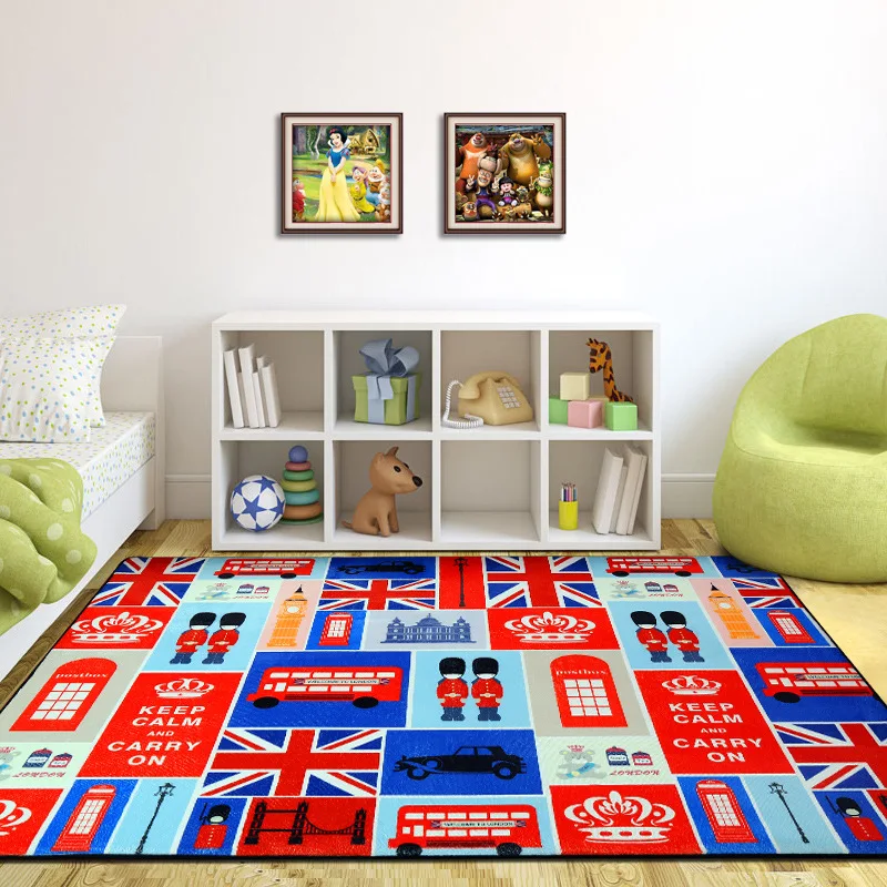 Коврик с британским флагом, Английский флаг, Нескользящие водопоглощающие коврики для ванной, коврик с флагом Великобритании, ковер в виде флага для гостиной