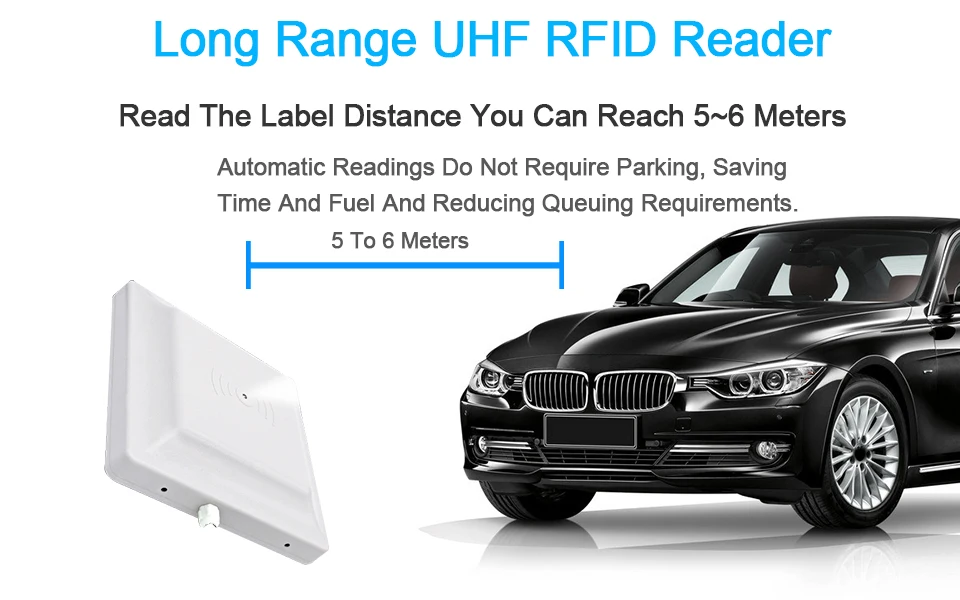 UHF RFID Antenna 6m Long Distance Range With 8dbi Antenna For Parking RS232RS485Wiegand 2634 Integrative UHF Reader    .