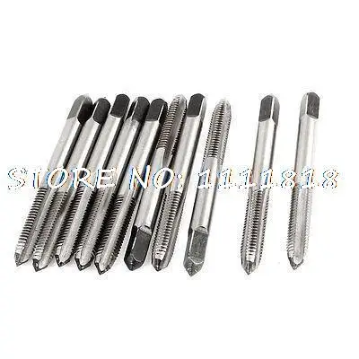 

10 Pcs M5 4.7mm Cutting Diameter 3 Flutes HSS Straight Screw Thread Taper