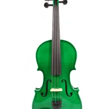 Высококачественный 4/4 скрипка зеленого цвета скрипка Массивная древесина клена ель Скрипка ручной работы чехол Лук