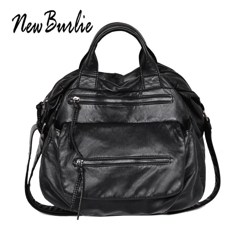  2019 top-handle ladies casual Hobo Women Messenger Bags Cross body Soft PU Leather Shoulder Bag Fem - 32885988130