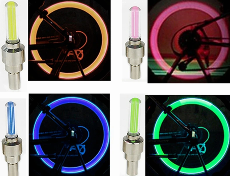Led Bike Light New Bicycle Lights Install at Bicycle Wheel Tire Valve's Bike Accessories Cycling Led Bycicle Accessories Light