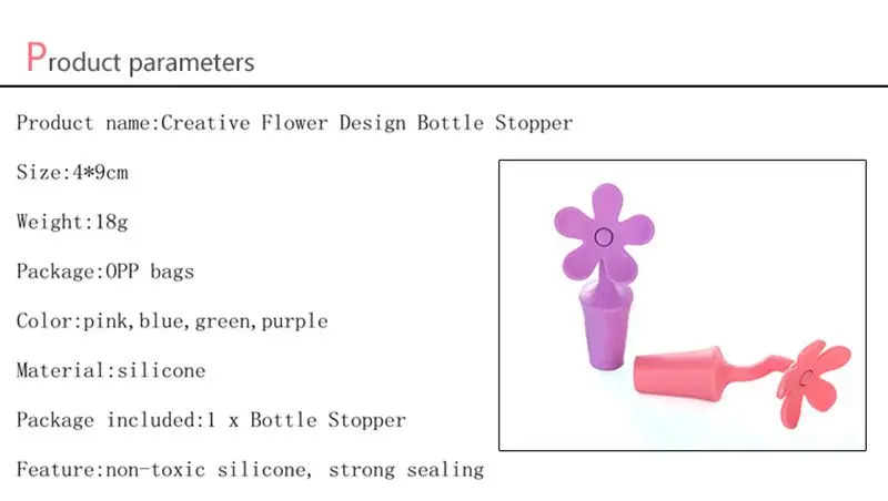 Creative Flower Design Bottle Stopper Colorful Silicone Wine Stopper Vacuum Sealed Champagne Drinks Bottle Caps Wine Pourer Stop