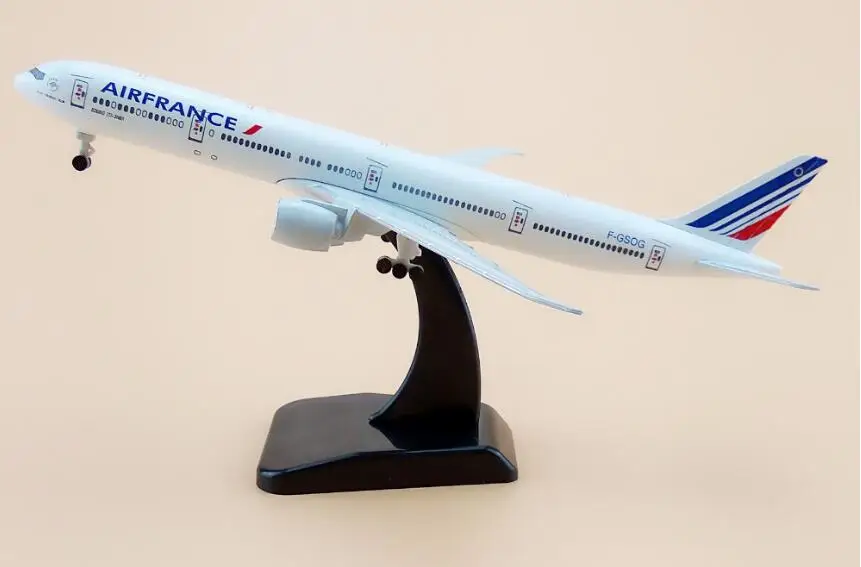 Модель самолета 16 см модель Боинг 777 Air France дыхательные пути B777 металлическая для