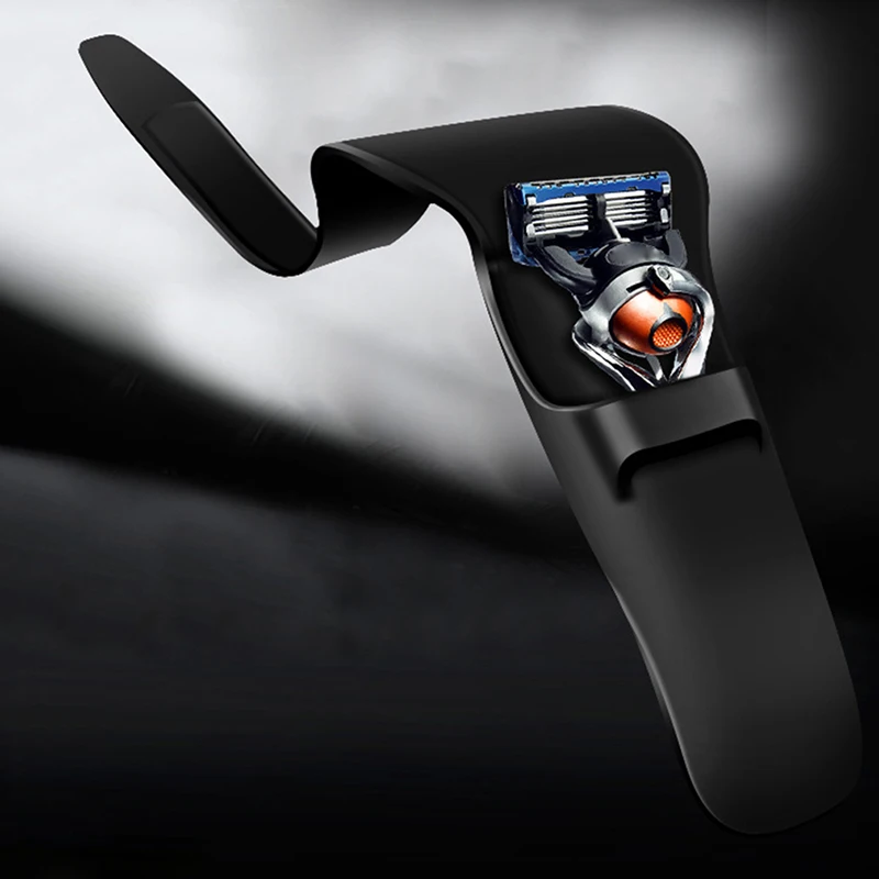 

1pc Suitable For Suitcase Portable Silicone Black Heigh Quality men's Manual Series Razor Handle Silicone Sleeve