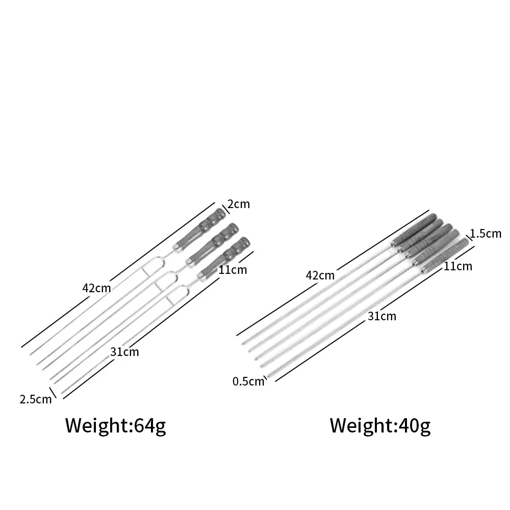 Зефир палочки для жарки, шампуры вращающиеся Вилки Набор из 7 палок хот-дог пожарная яма открытый камин костер Аксессуары 42 см