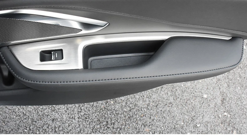 Lsrtw2017 углеродное волокно из нержавеющей стали автомобильный оконный пульт управления с помощью переключателя рамка для Acura RDX