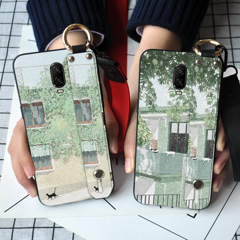 Браслет держатель шейный ремешок чехол s для Oneplus 6 1 + One plus красивый пейзаж задняя