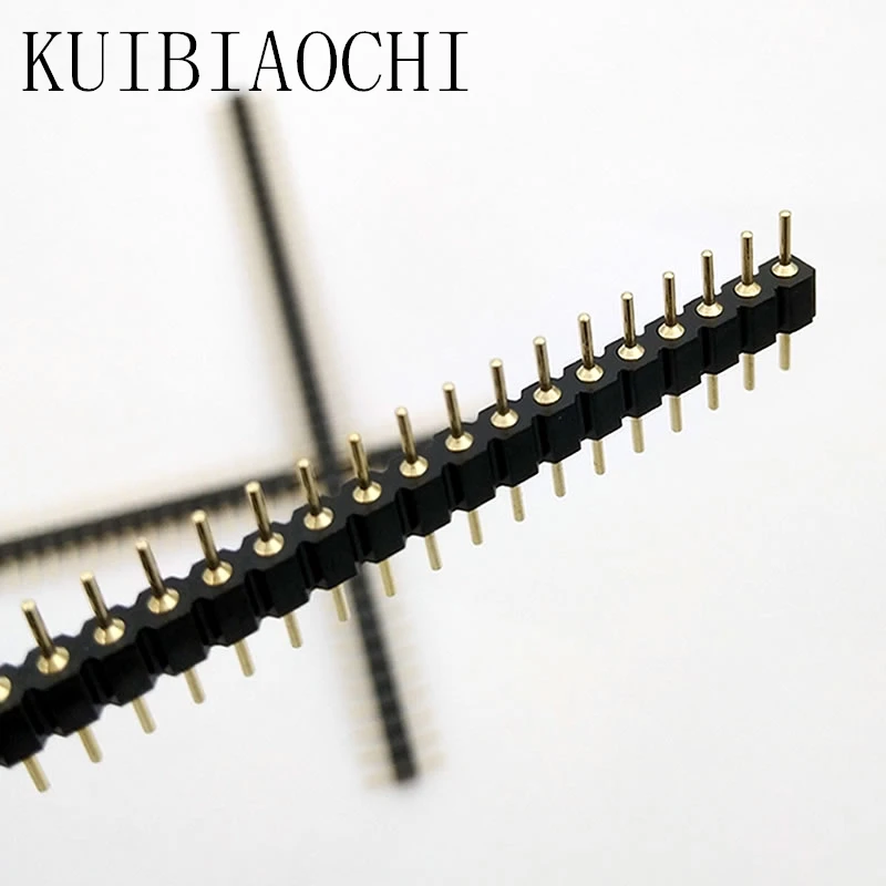 A08 40 контактный разъем круглая игла 1x40 золотистый штекер с одним рядом 2 54 мм