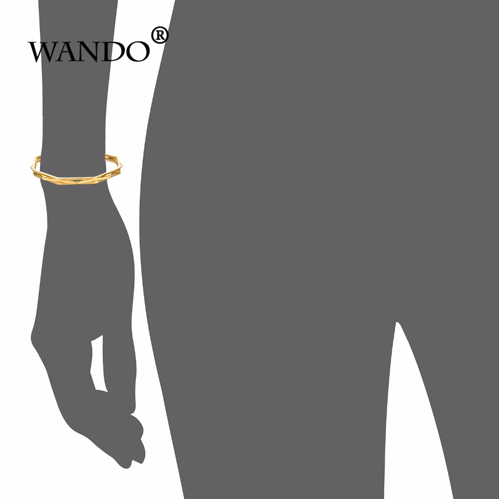 WANDO 1 шт./лот праздничный браслет Дубая золотого цвета и браслеты Женский