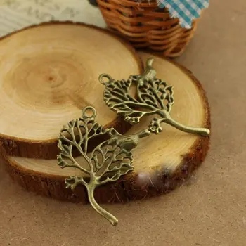 

Free shipping!!!Bronze Plated Tree & Bird Charm Pendants 41x32mm