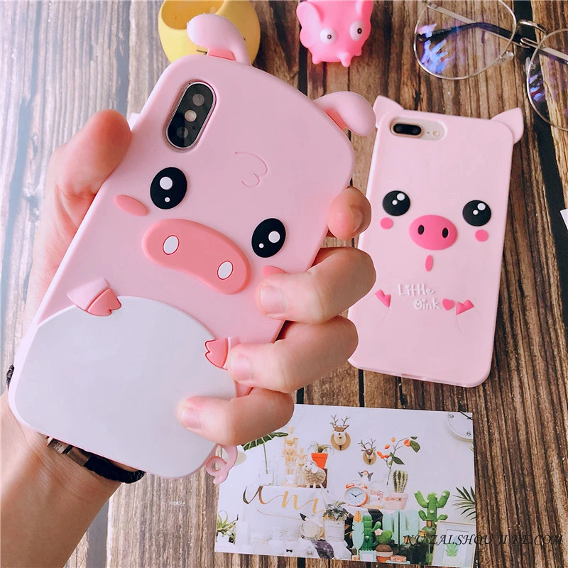 Для iphone 8 6 6S 7 Plus чехол 3D милый мультяшный Мягкий силиконовый для телефона 6X5 5S Fundas