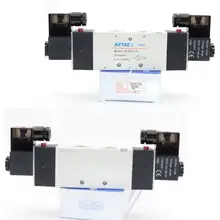 5 способ Пневматический электромагнитный клапан 4V430C-15A AC220V 1/" Порт двойной Соленоидный клапан воздушного контроля 0,15~ 0.8Mpa