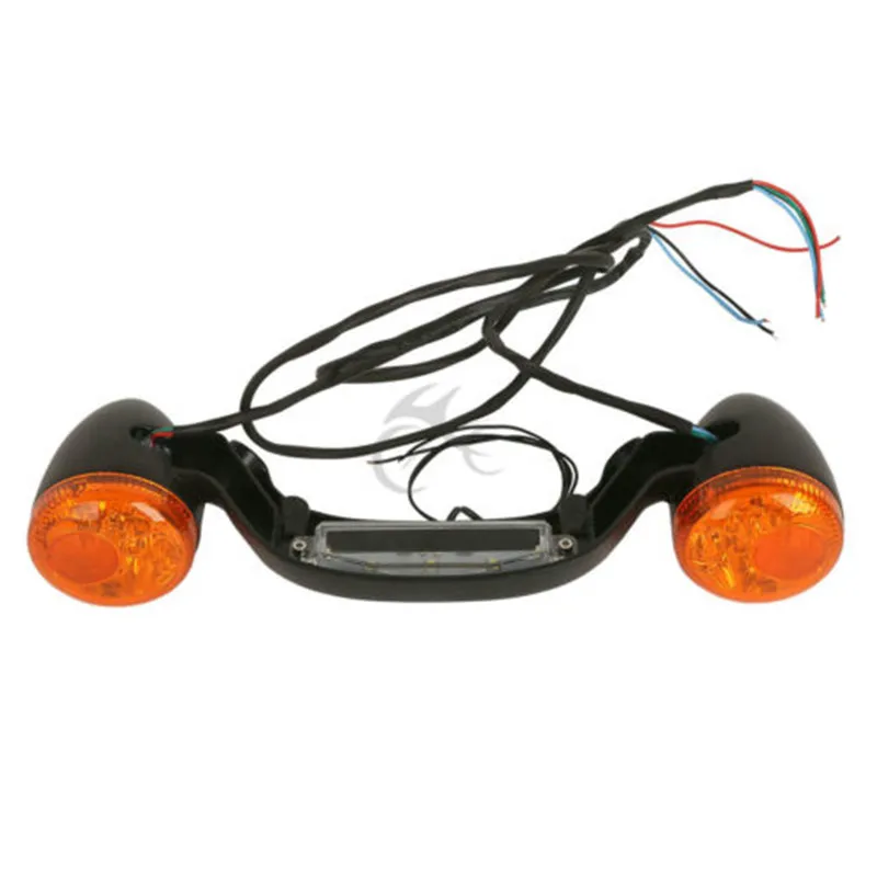 

Rear Turn Signal Brake Light Black Bar For Harley Street Glide Road Glide 10-16 Motorcycle