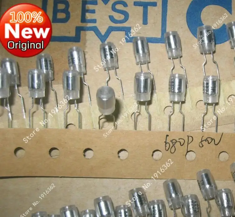 20 قطعة الوحدة الأصلي مربع اليابان أفضل البوليسترين 50v680p 681j لف غير القطبية مكثف Capacitor Polystyrene Polystyrene Capacitorpolystyrene Box Aliexpress