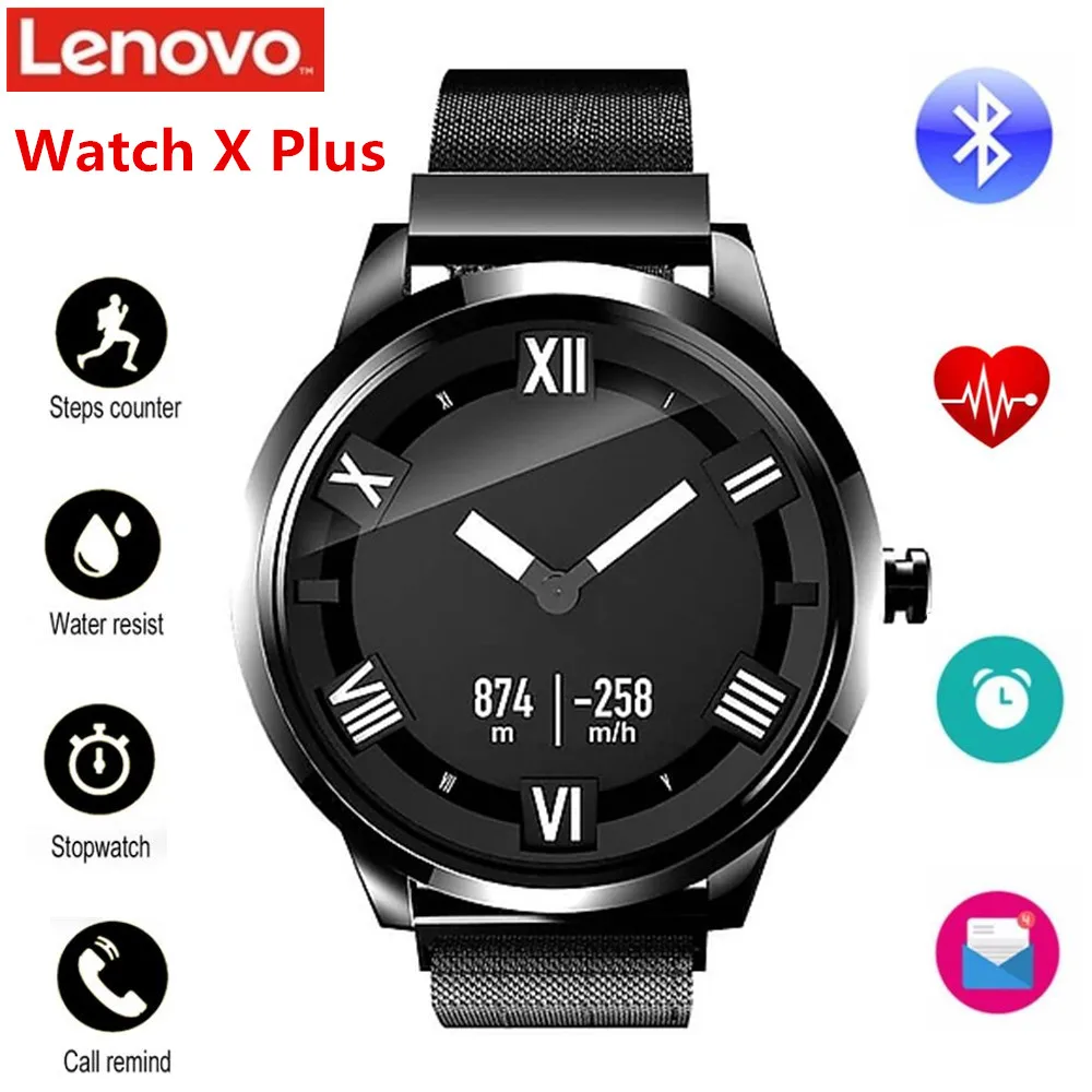 

Lenovo Watch X Plus Smartwatch Milanese Import Movt OLED 45 Days Standby Wristwatch Heart Rate Sleep Monitor Smart Watch For Men