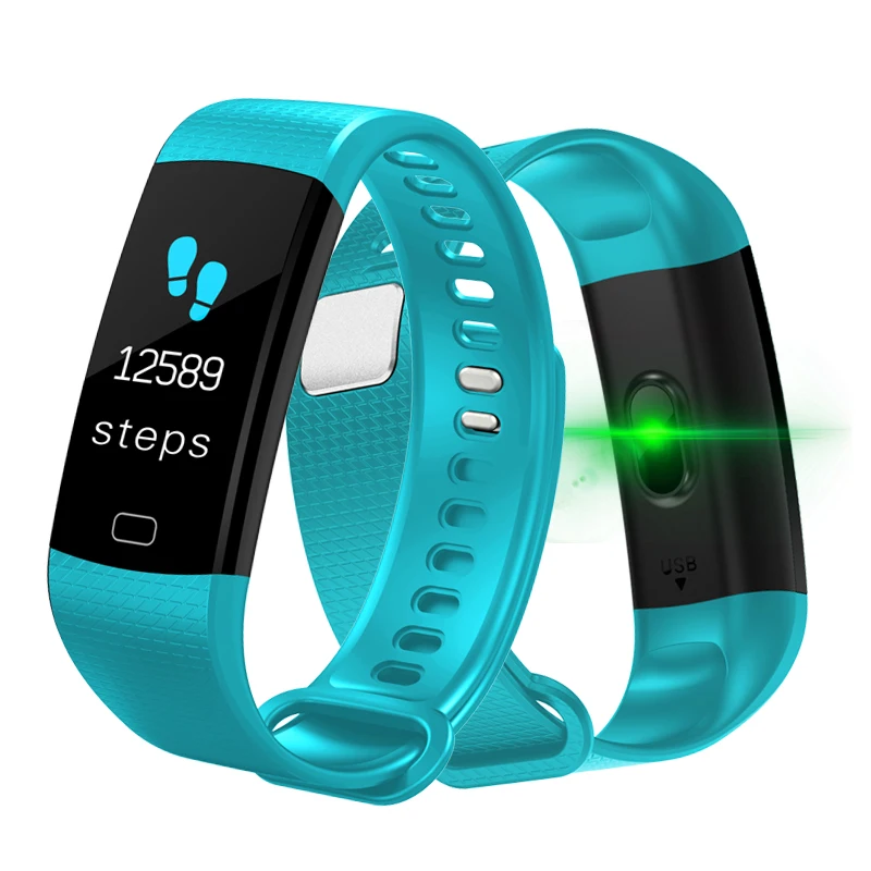 

LIGE Smart bracelet Fitness Tracker Step Counter Activity Monitor Alarm Clock Vibration Heart rate monitor Smart Band watch+Box