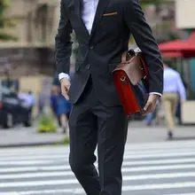 Индивидуальный заказ черные мужские свадебные вечерние костюмы для выпускного вечера облегающие смокинги для жениха Повседневный офисный Блейзер одежда из 2 предметов Мужская куртка+ жилет