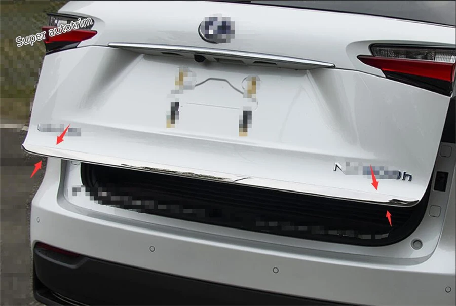 Lapetus хромированная задняя крышка для двери, накладка на багажник, литьевая рамка, стильный стикер, украшение для LEXUS NX NX200T NX300H