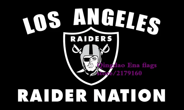 3x5ft black background digital printed polyester los angeles raider