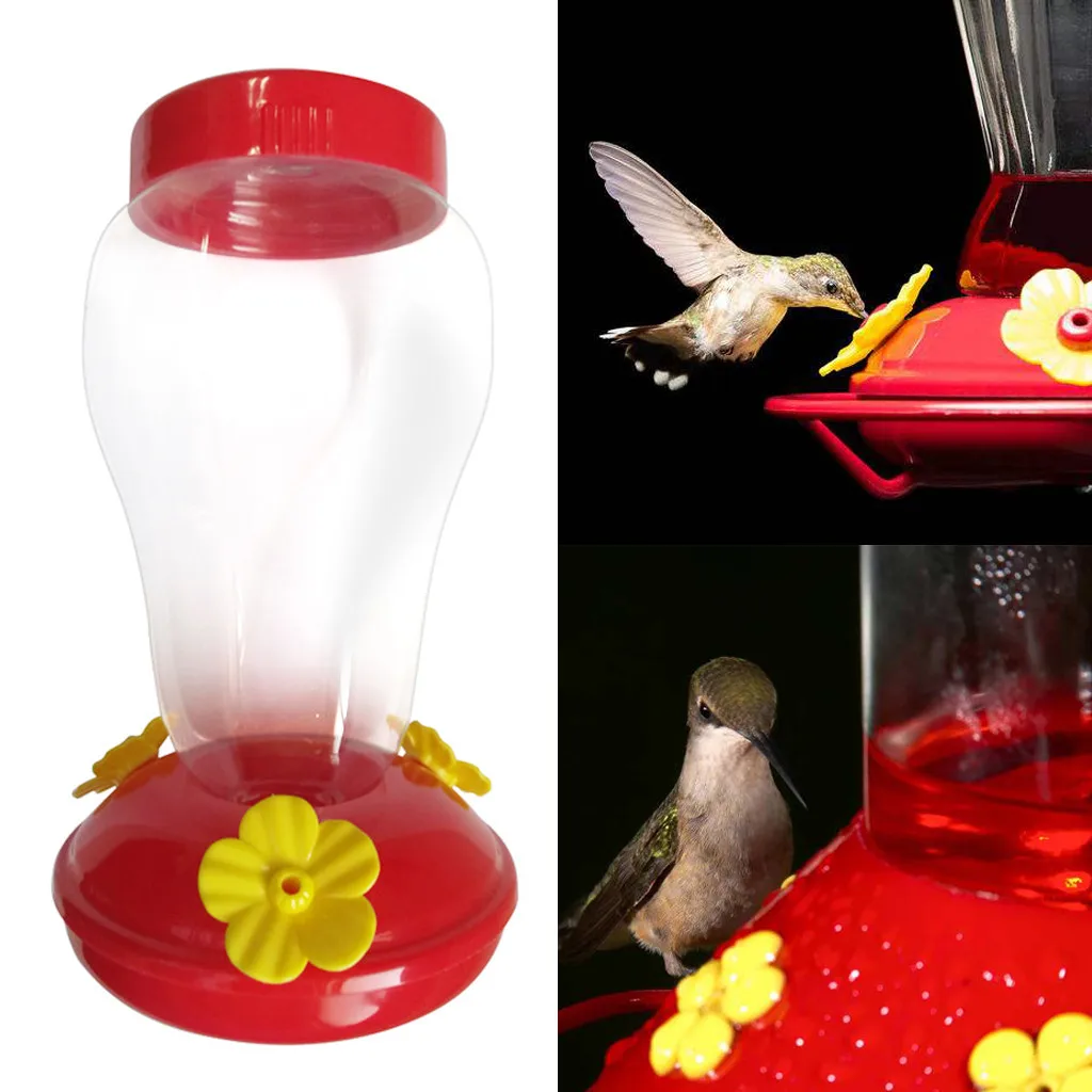 Пластиковая кормушка для воды для птиц, подвесная бутылка Колибри на стену 17,8*10,5*10,5 см, домашняя садовая подвесная Кормушка Для колибри