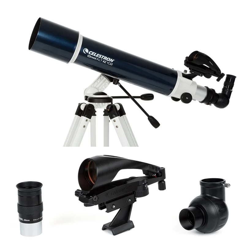 Рефракторный телескоп CELESTRON OMNI 102AZ оптика с покрытием XLT StarPointer Pro