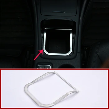 

For Mercedes Benz CLA GLA A Class B200 220 A180 W176 W117 C117 Center Storage Box Frame Stickers Trim Accessories ABS Chrome