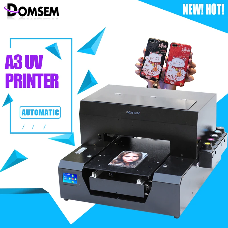 DOMSEM 2018 Custom A3 UV InkJet Printer for Customize