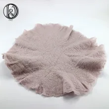 Handcraft Wool Felted Round Blanket Baby Blankets Newborn Photography Props Baby Stuffer