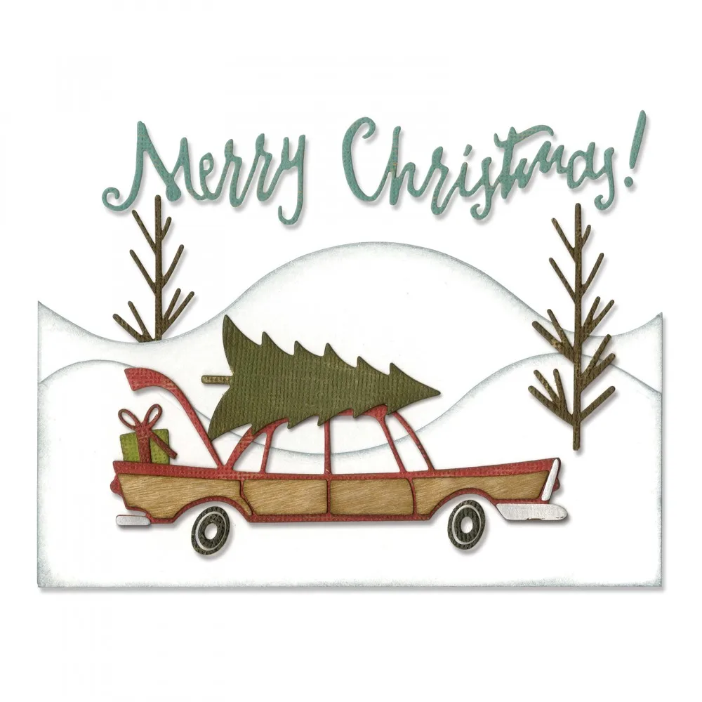 

Bi fujian METAL CUTTING DIES Christmas Tree Snow scrapbook PAPER CRAFT card album gift present knife mold art cutter